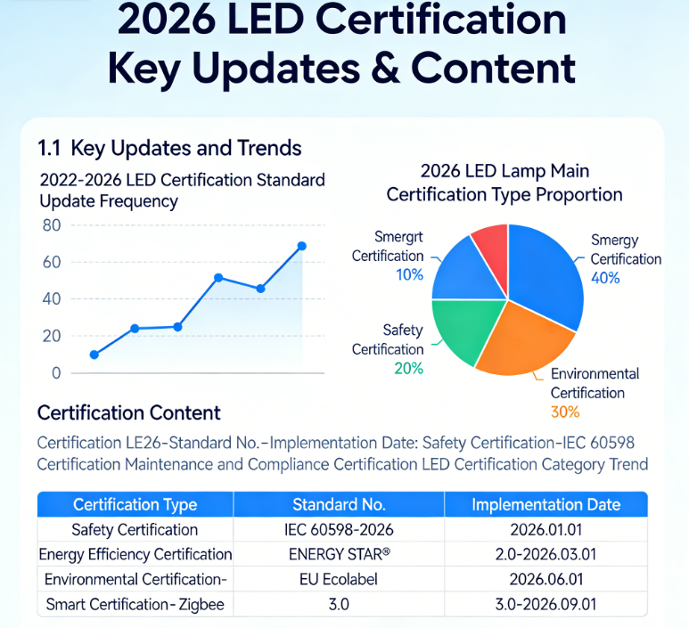 2026 LED Light Certifications Overview 2026 LED Light Certifications Overview