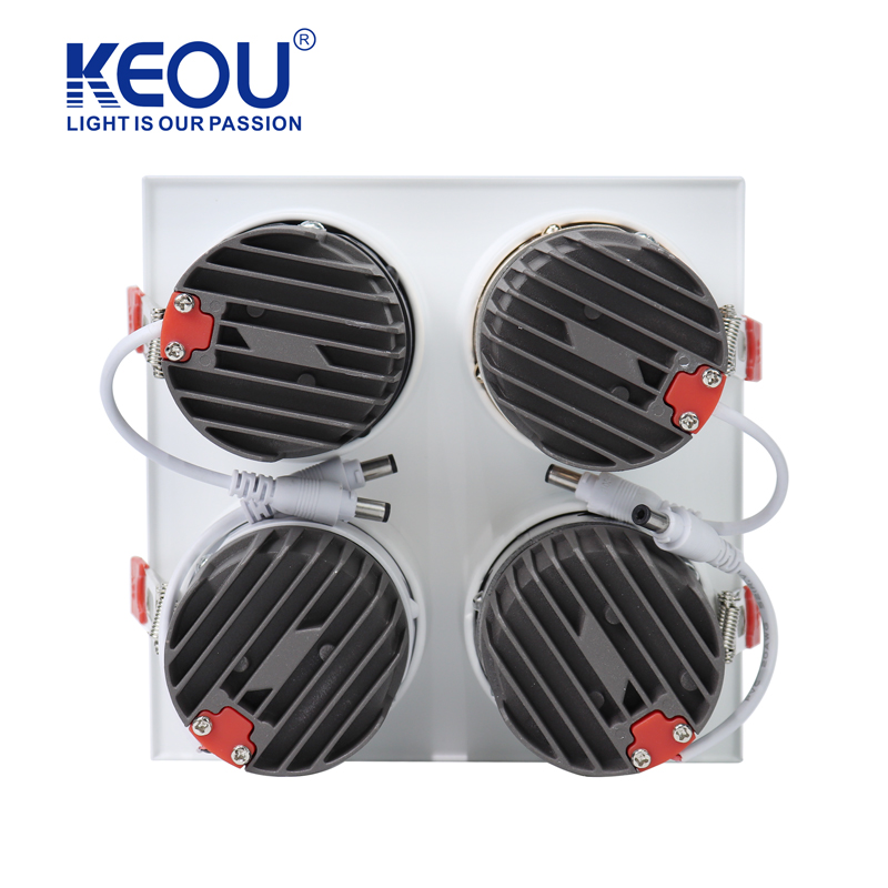 No. 01 Square Four Head Module Down Light
