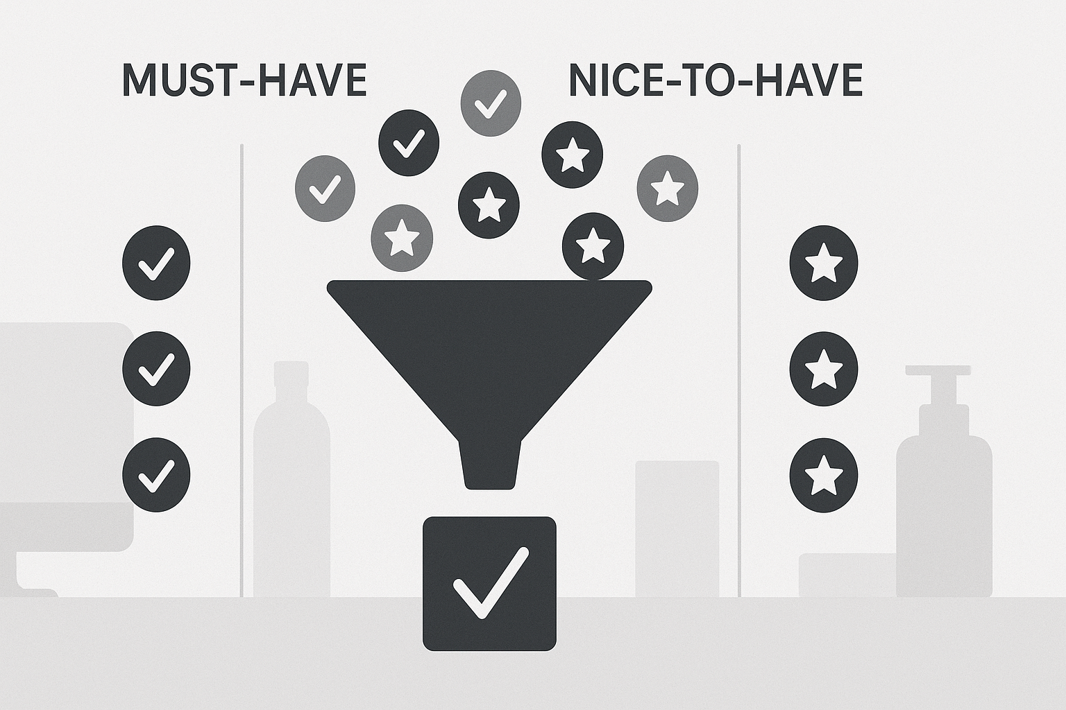 Must-have vs nice-to-have filters for lighting trade shows
