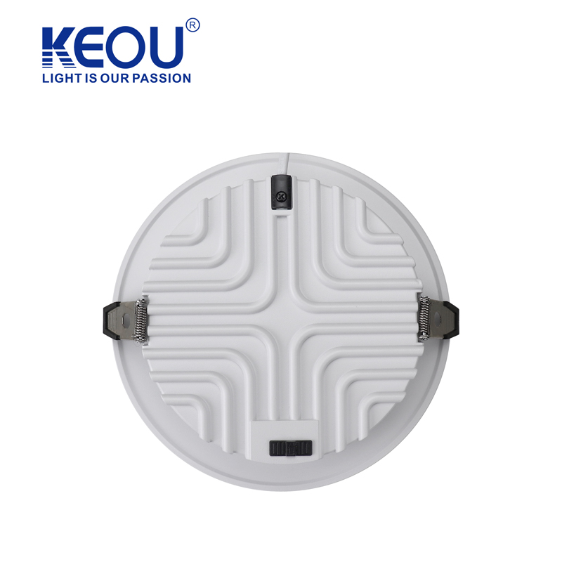 Dimmable 3CCT White And Black Aluminum Casing Down Light