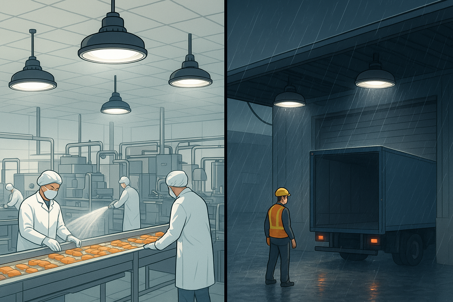 Explosion-proof Hazardous-Location High Bay &mdash; Compliance-required zones