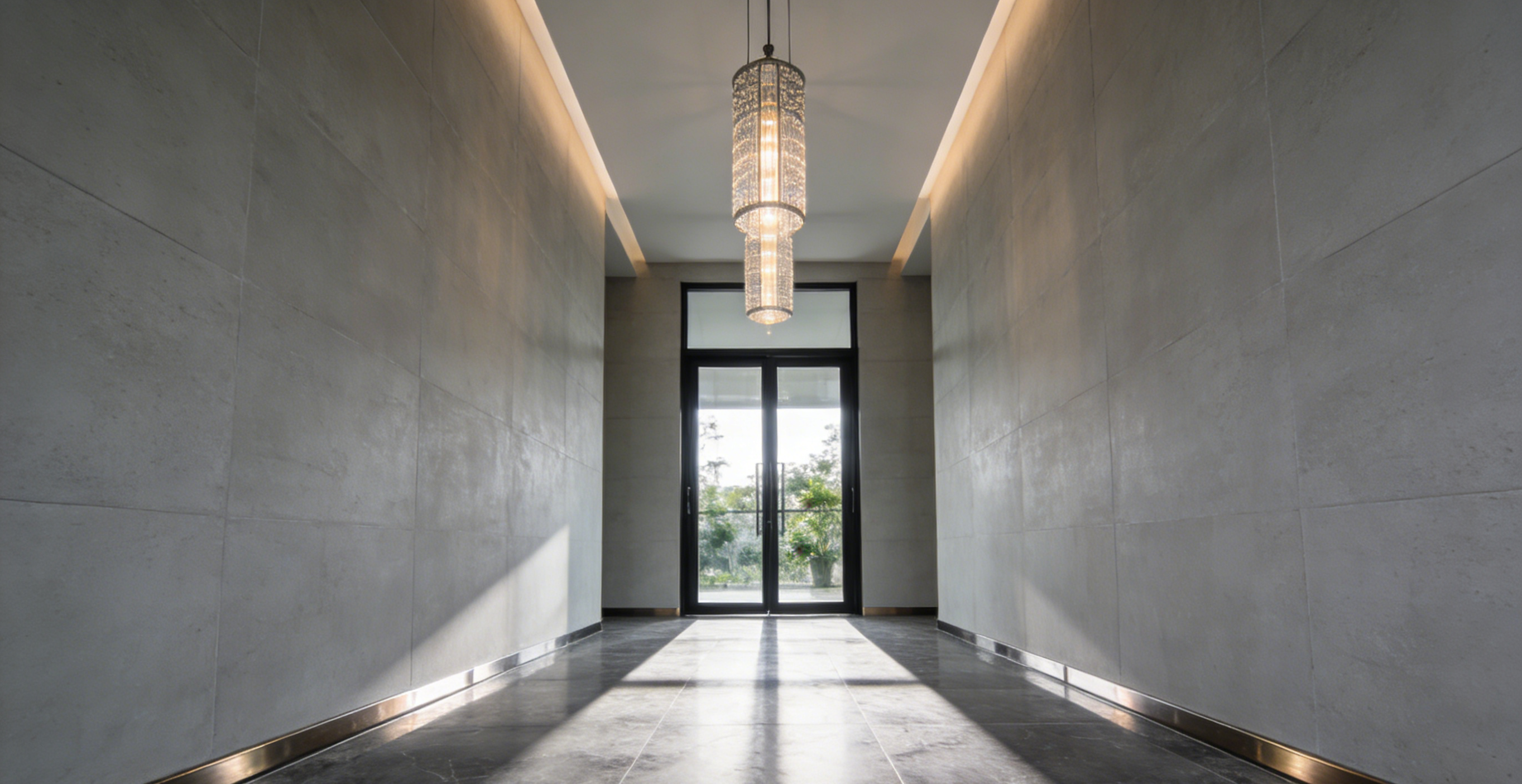 High ceilings are suitable for installing pendant lights or bright lighting fixtures.