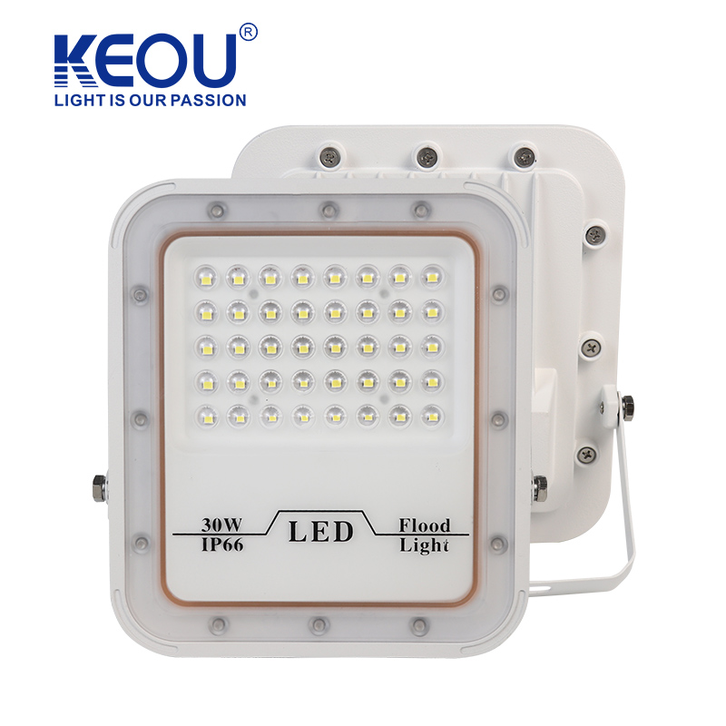 White Spray Paint Aluminium Shell Flood Light