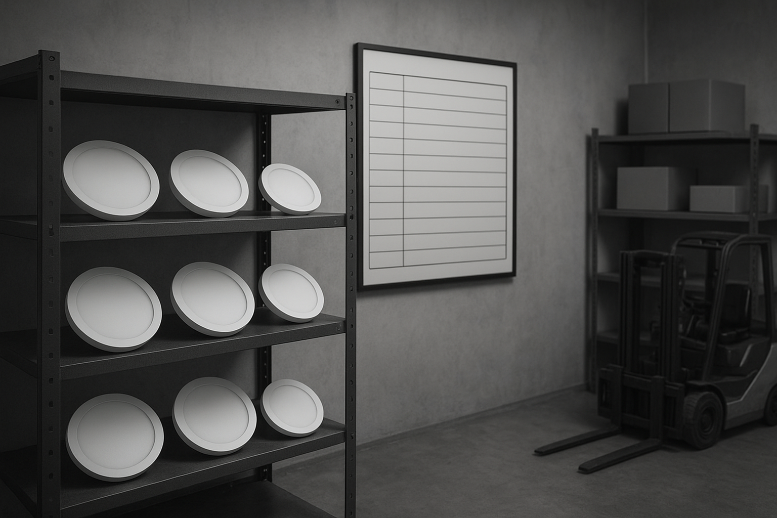 Local assembly output with a simple production schedule board and lower inventory