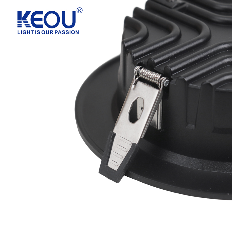 Dimmable 3CCT White And Black Aluminum Casing Down Light