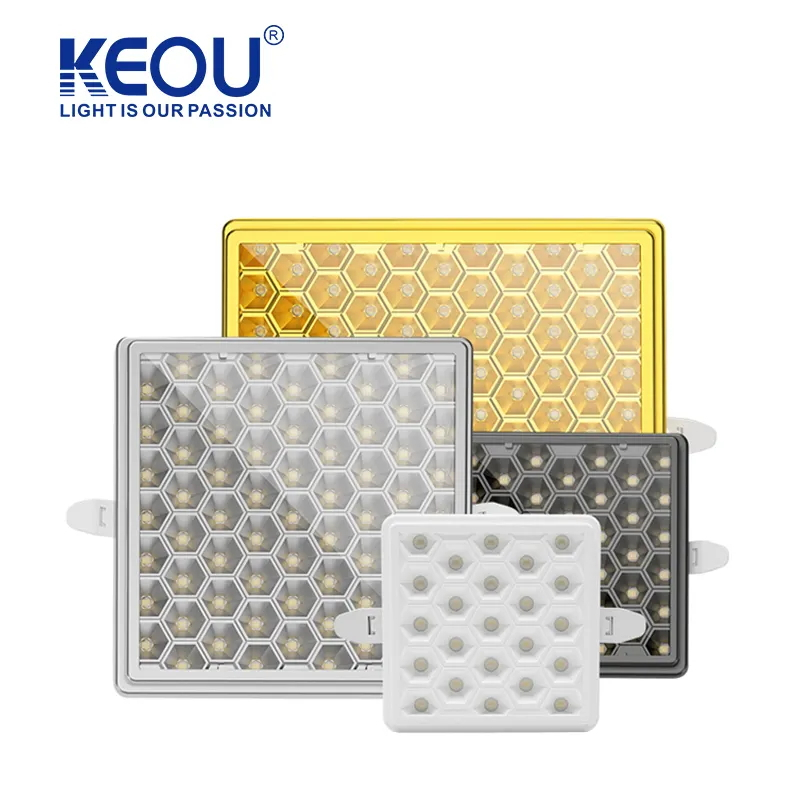 Anti Glare Embedded Square Panel Light