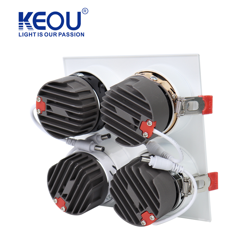 No. 01 Square Four Head Module Down Light