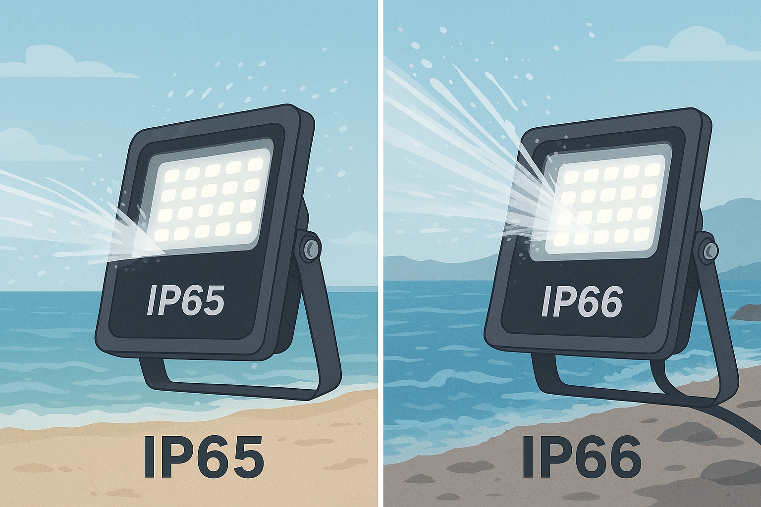 Ingress Protection &mdash; IP65 vs IP66