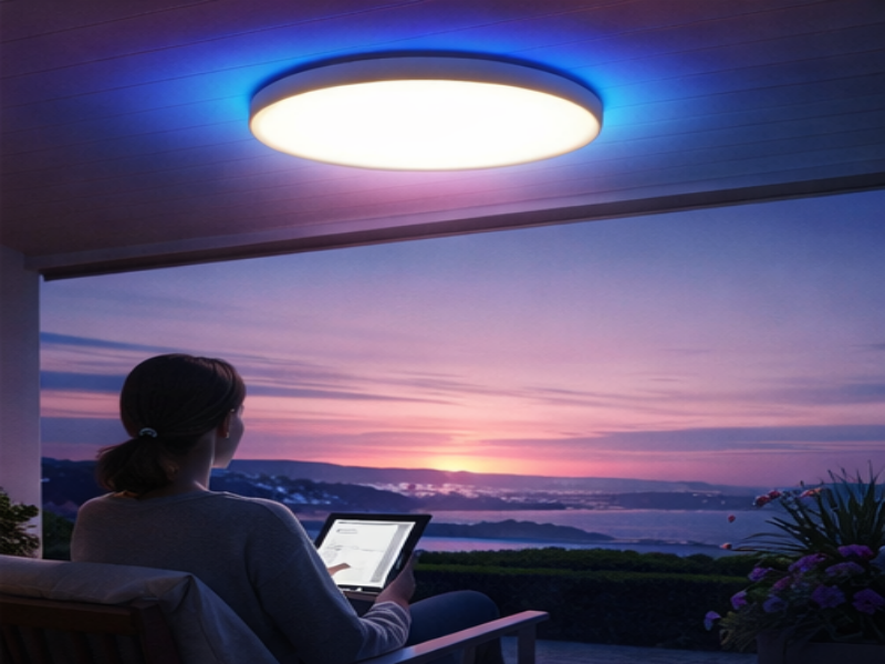 Exterior ceiling lights